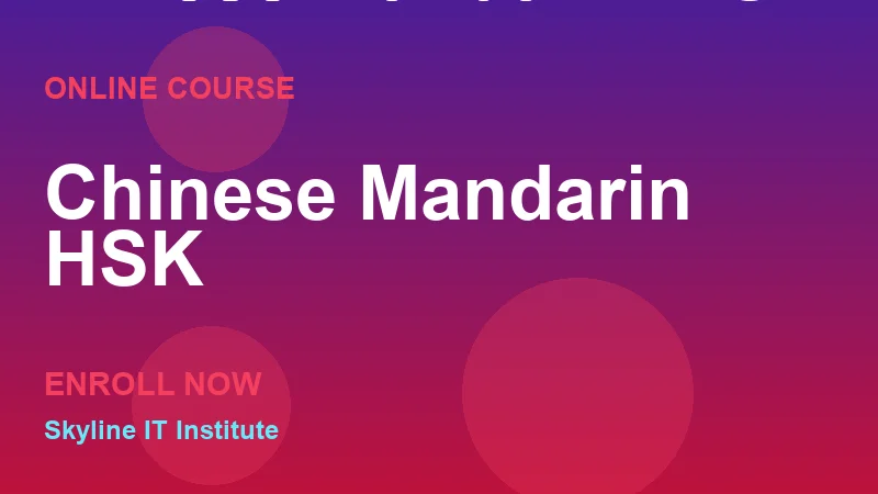 Chinese (Mandarin) HSK 1