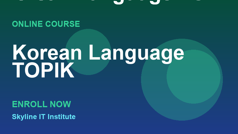 Korean Language (TOPIK I)